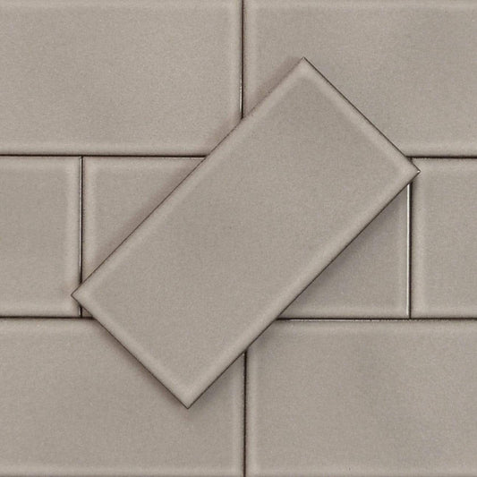 Dolphin 3" x 6" Glossy Porcelain Subway Tile Regency