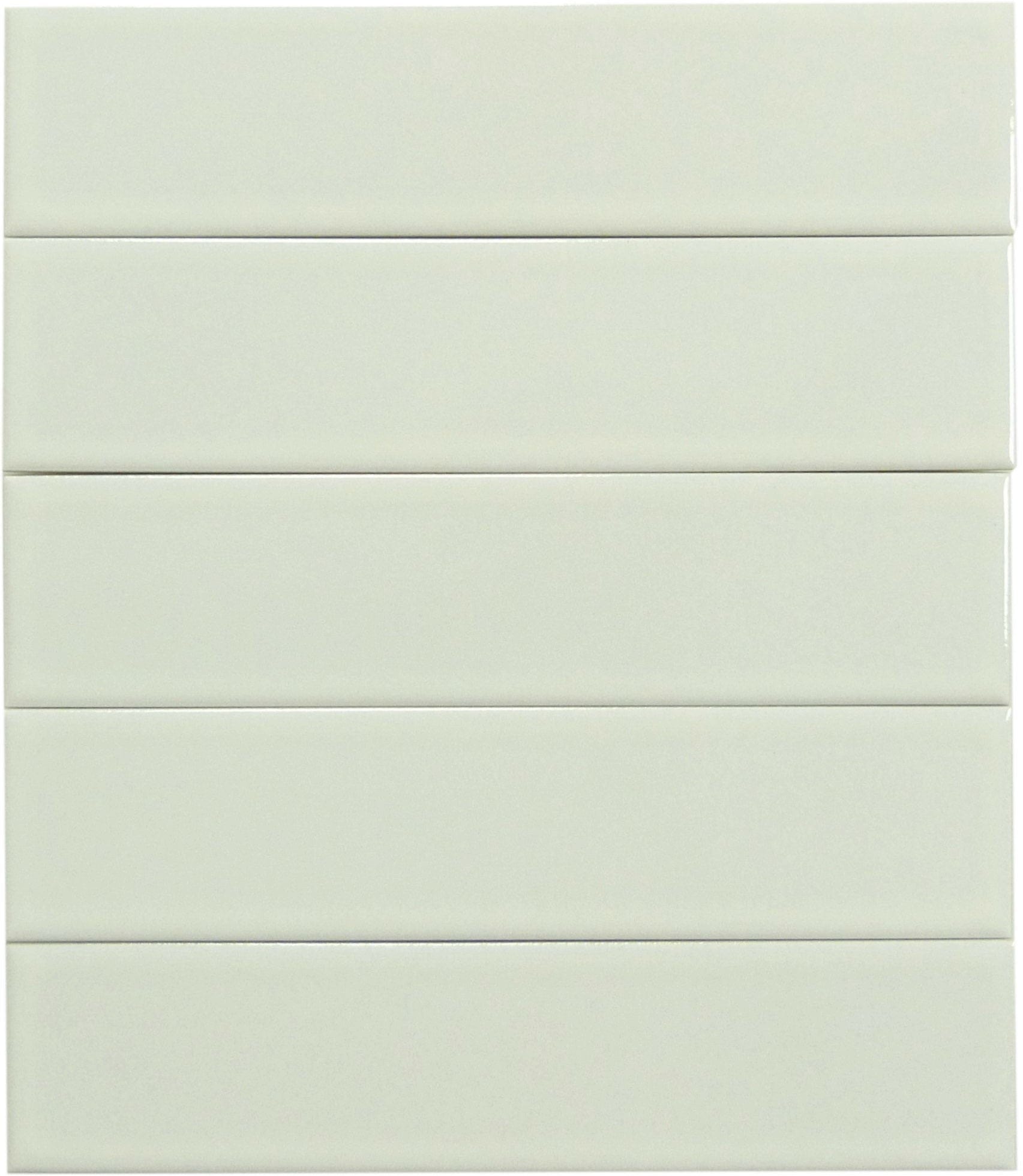 Illusion Alabaster White 2x8 Glossy Porcelain Tile Regency