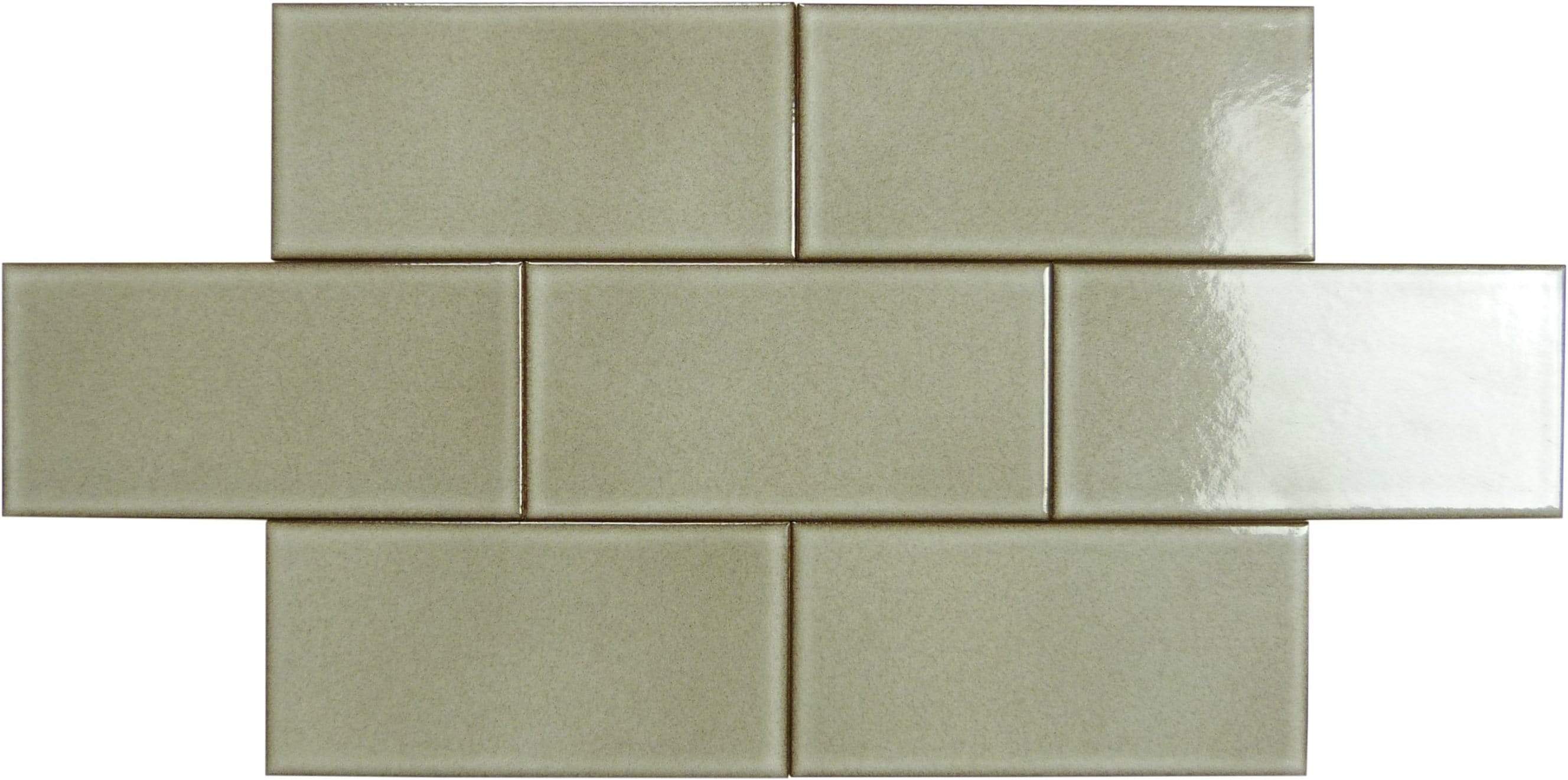 Sharkskin 3" x 6" Glossy Porcelain Subway Tile Regency