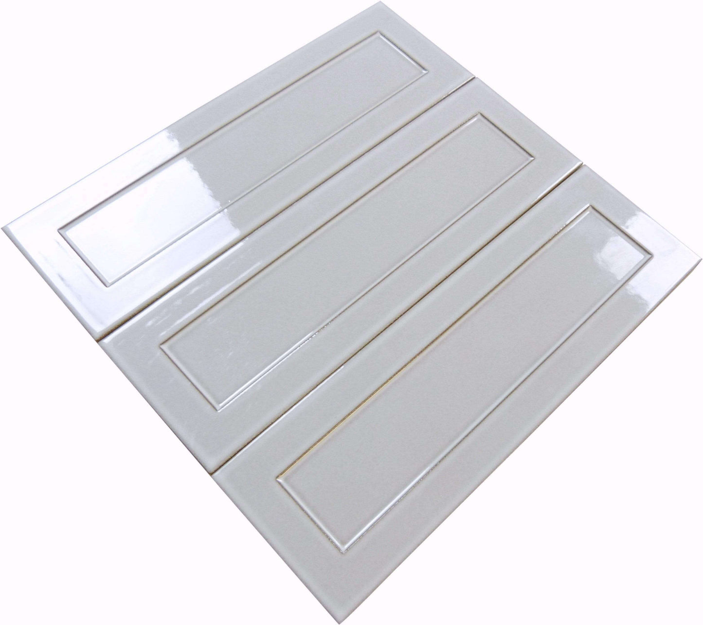 Silverstone Grey 4" x 12" Glossy Porcelain Subway Tile Regency