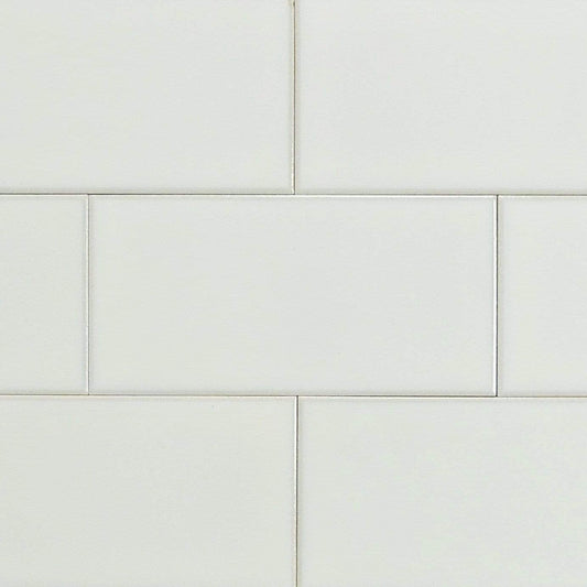 Silvery Moon 3" x 6" Glossy Porcelain Subway Tile Regency