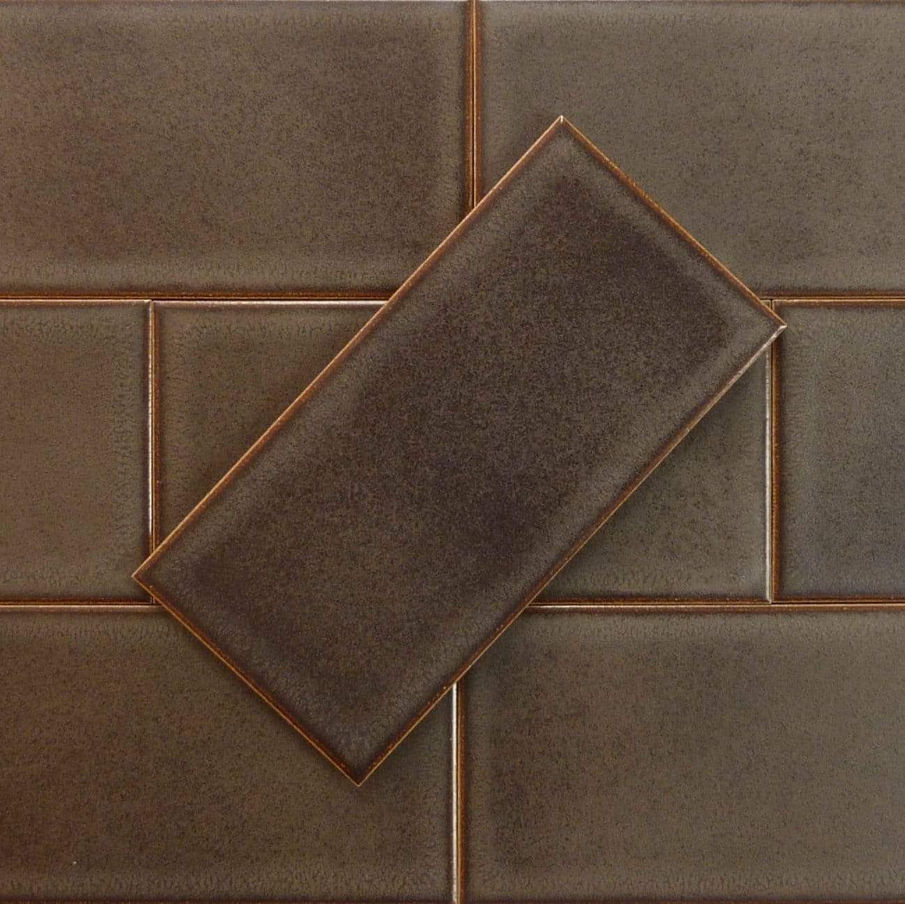 Star Anise 3" x 6" Matte Porcelain Subway Tile Regency