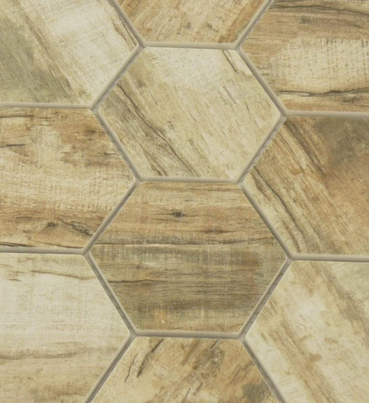 Cinnamon Brown Hexagon Matte Glass Pool Tile Royal Tile & Stone