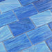 Aegean Blue 2" x 3" Glossy Glass Subway Pool Tile Royal Tile & Stone