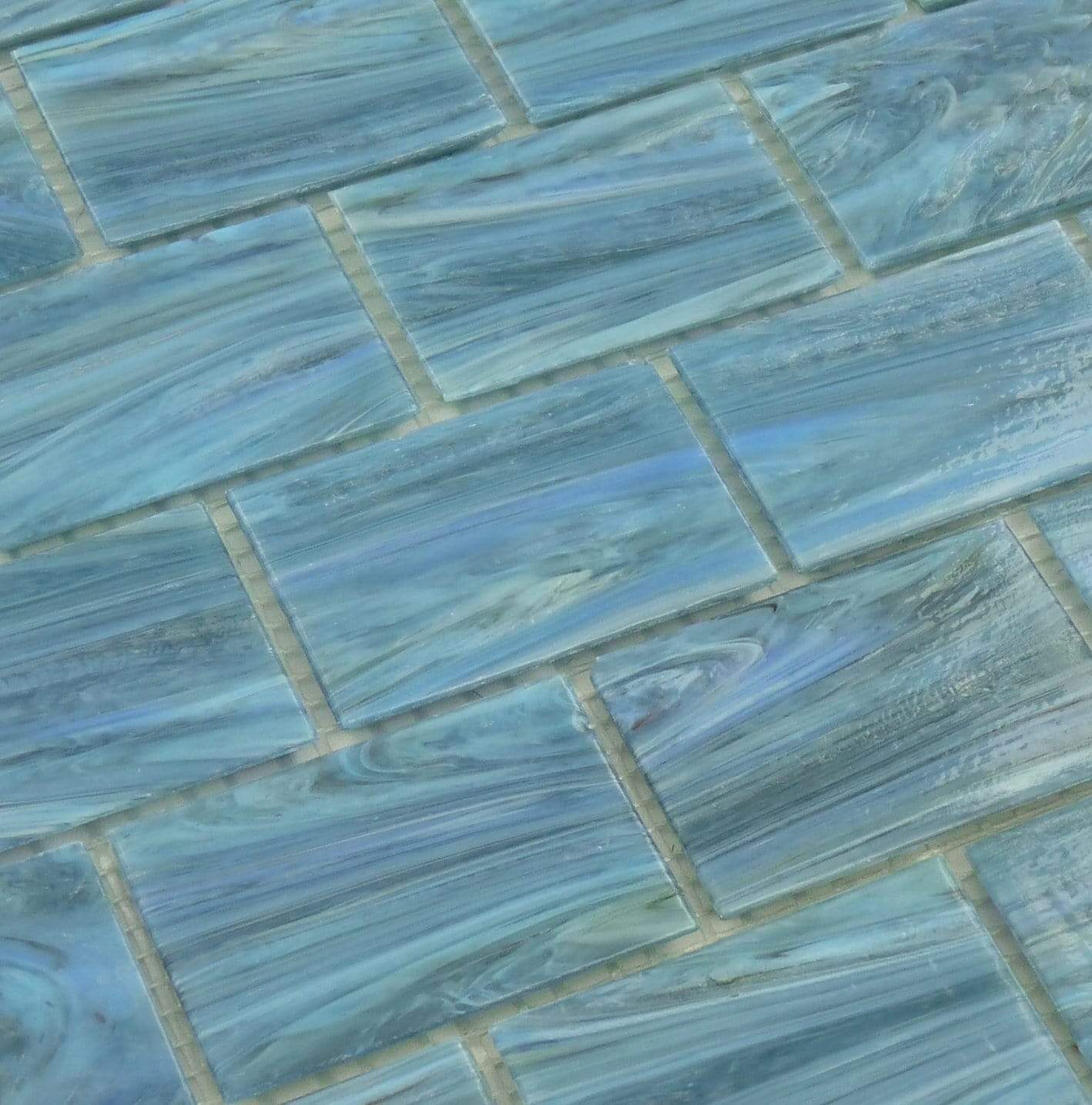 Java 2" x 3" Glossy Glass Pool Tile Royal Tile & Stone