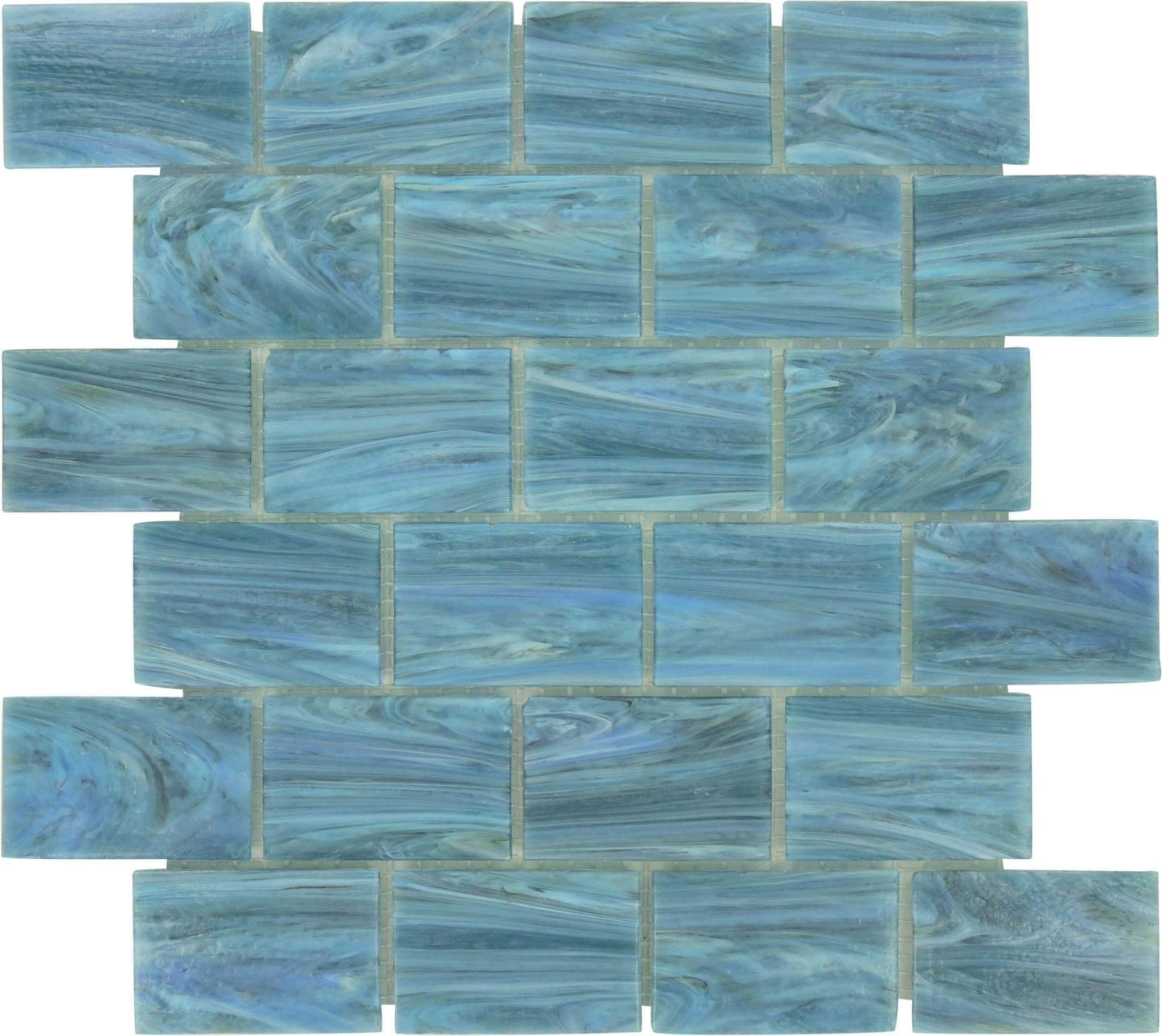 Java 2" x 3" Glossy Glass Pool Tile Royal Tile & Stone