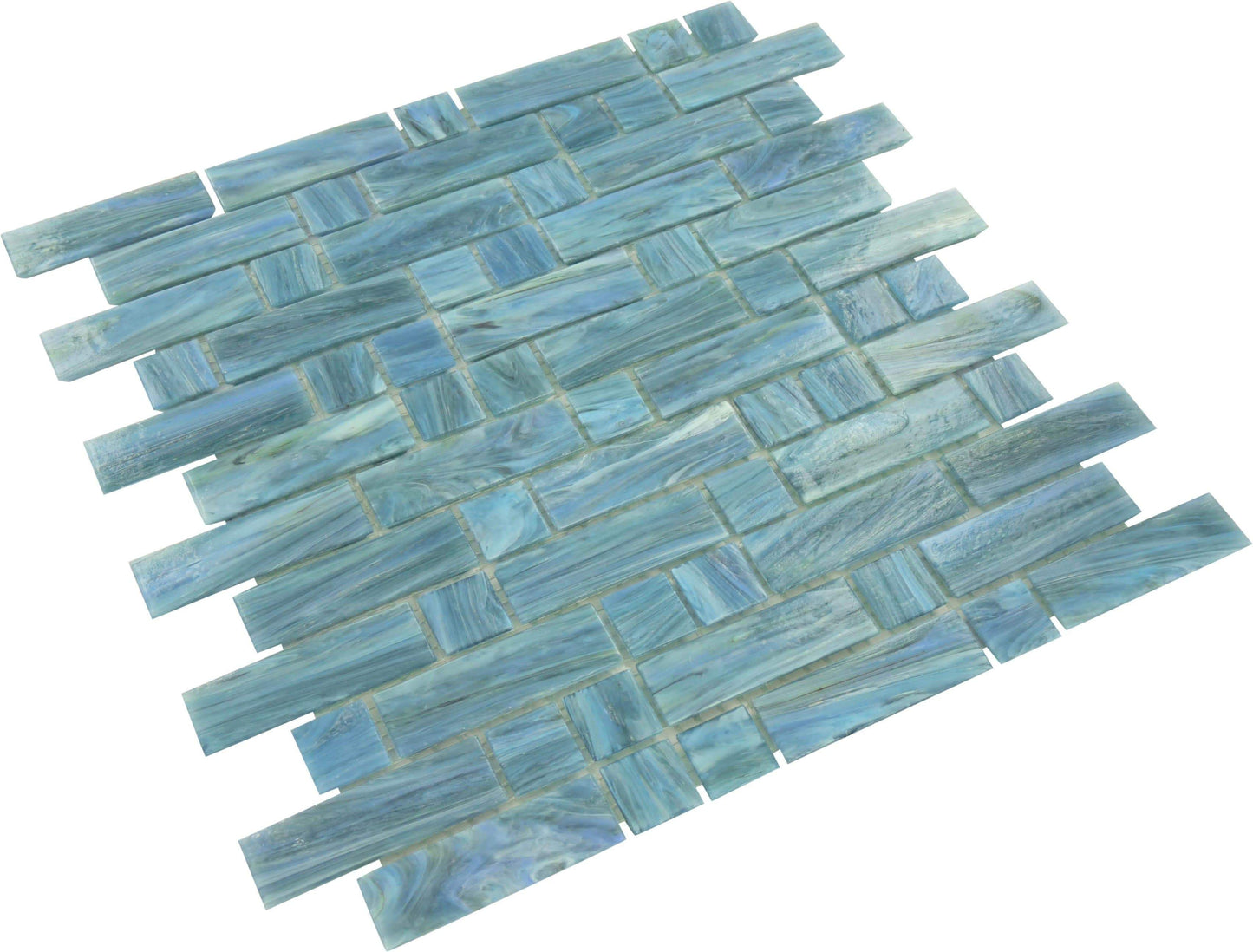 Java Random Brick Glossy Glass Pool Tile Royal Tile & Stone