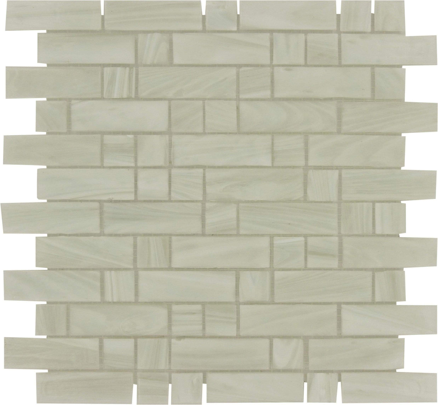 Kara Random Brick Glossy Glass Pool Tile Royal Tile & Stone