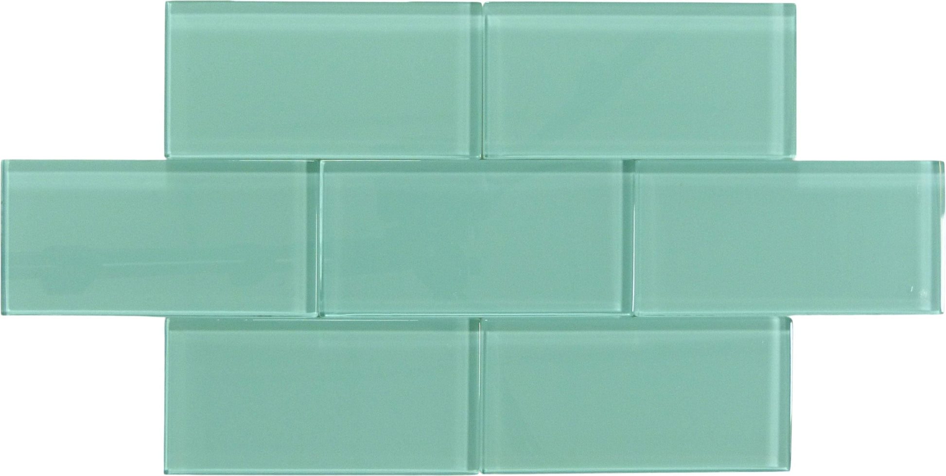 Sea Blue 3" x 6" Glossy Glass Subway Tile Tuscan Glass