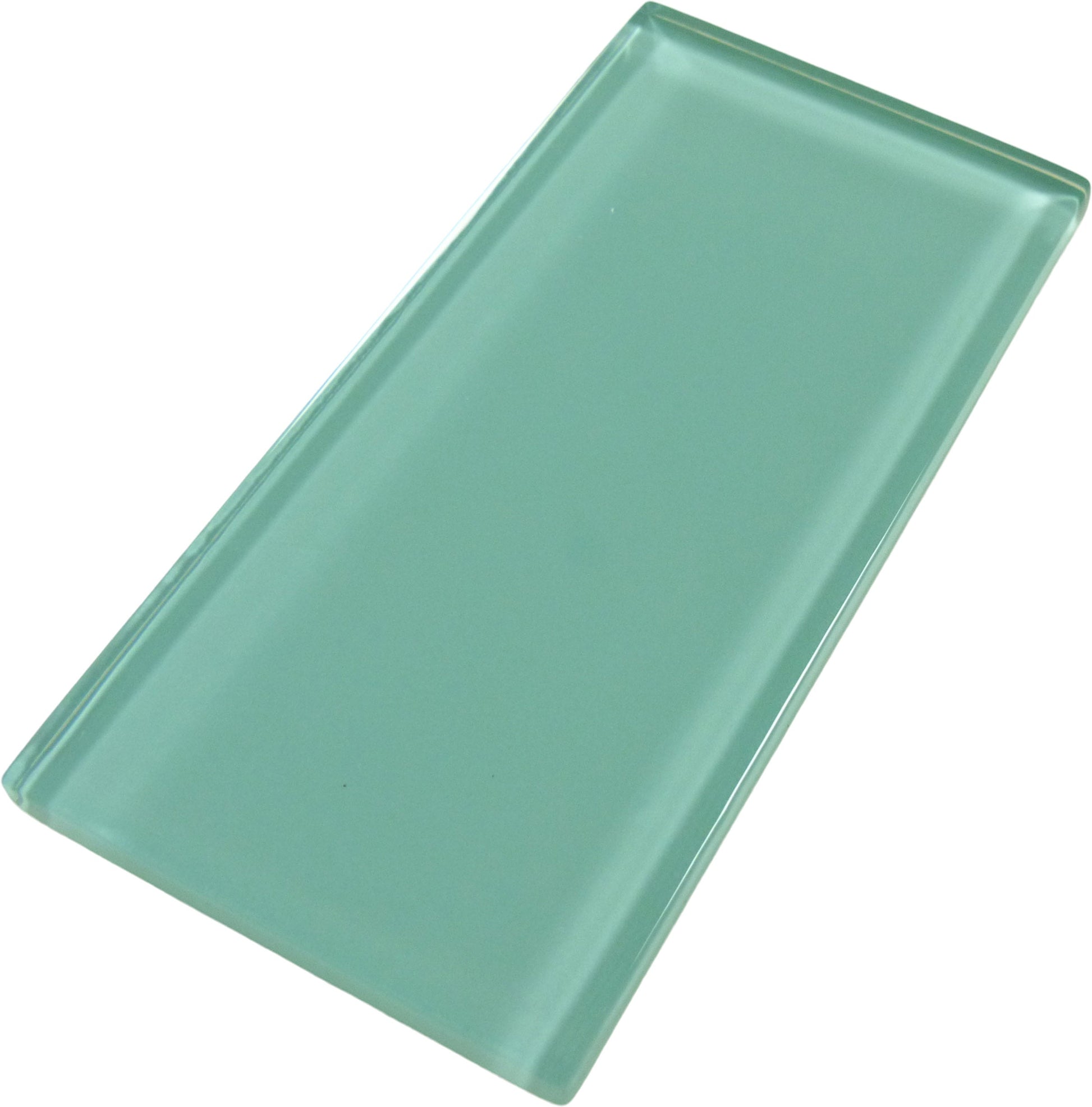 Sea Blue 3" x 6" Glossy Glass Subway Tile Tuscan Glass