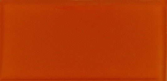 Sunkist Orange 3" x 6" Glossy Glass Subway Tile Tuscan Glass