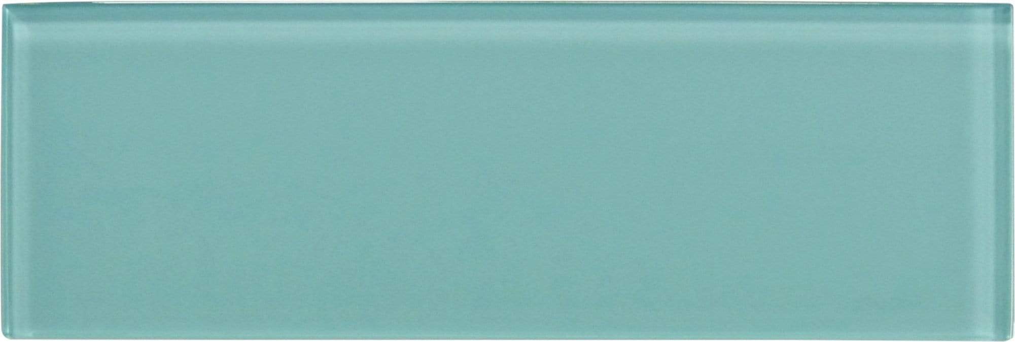 Sea Blue 4" x 12" Glossy Glass Subway Tile Tuscan Glass