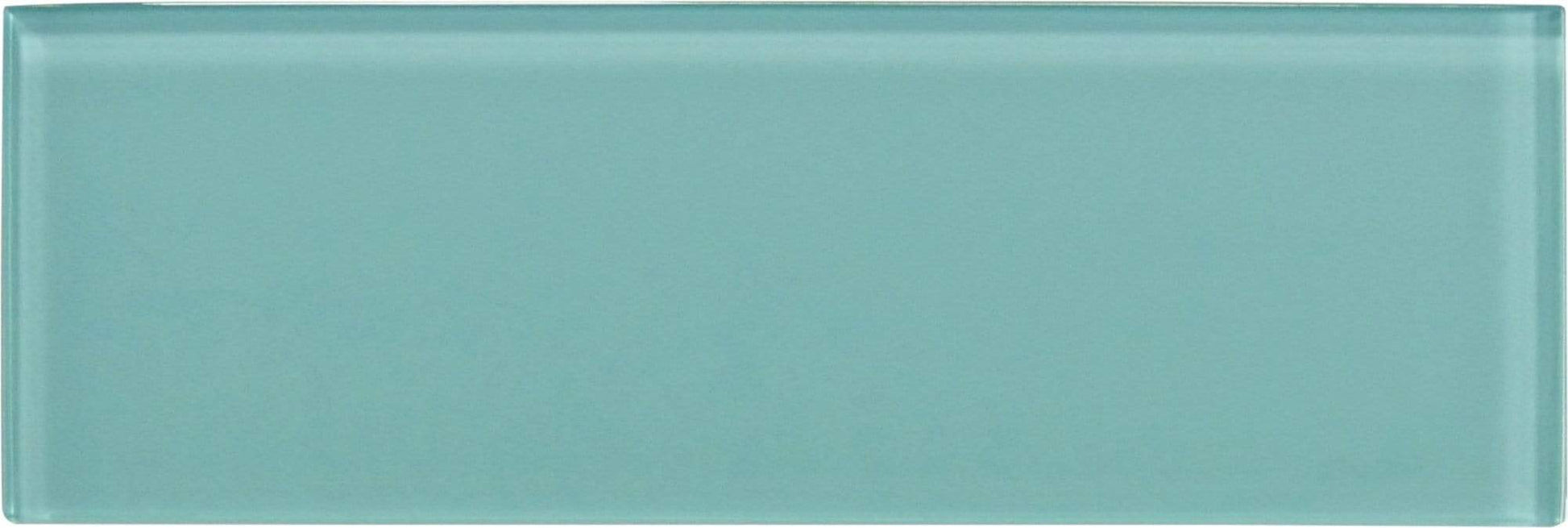 Sea Blue 4" x 12" Glossy Glass Subway Tile Tuscan Glass