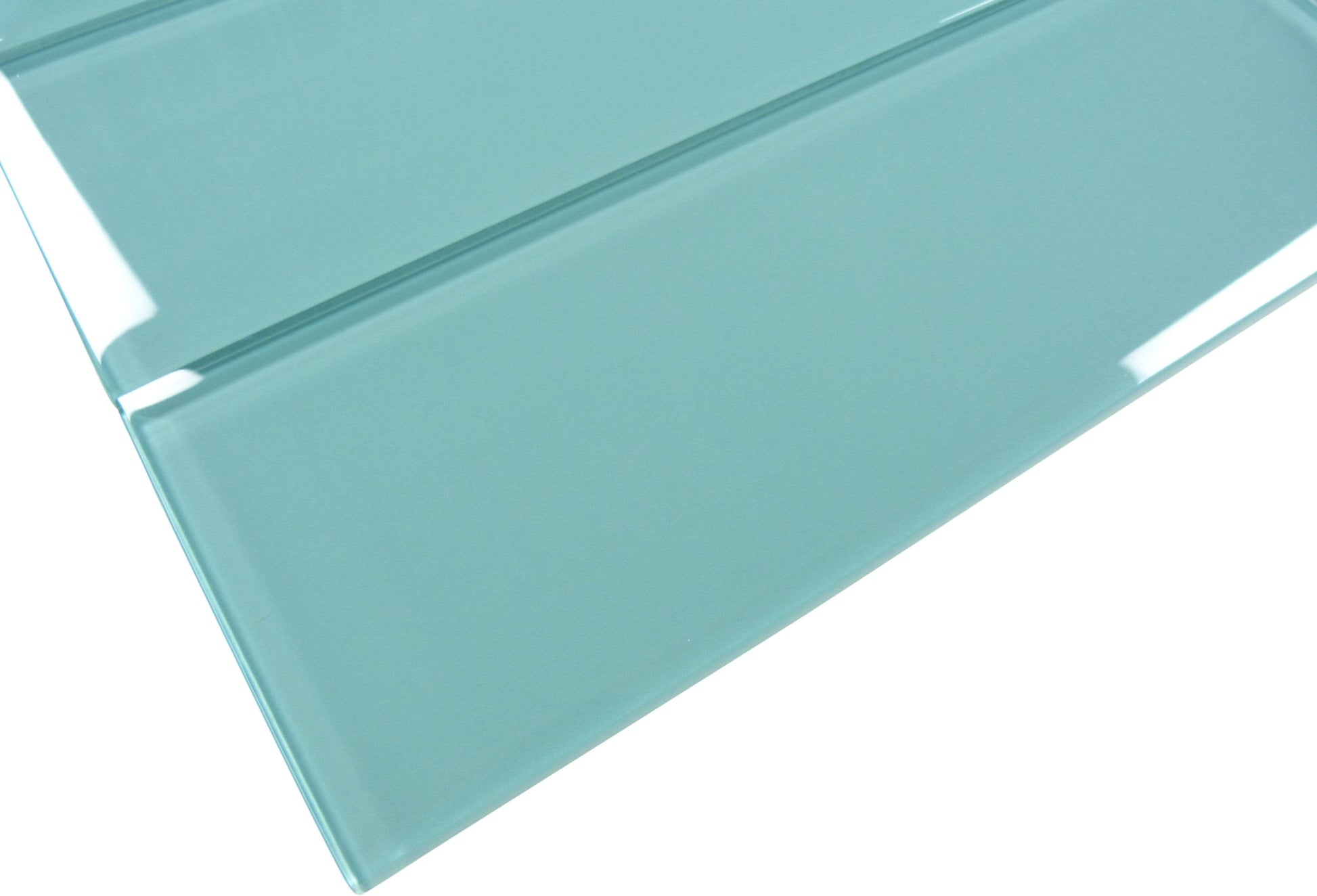 Sea Blue 4" x 12" Glossy Glass Subway Tile Tuscan Glass