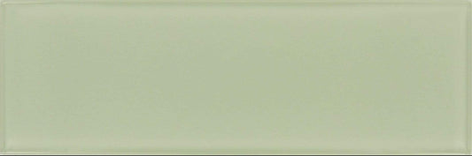 Mist Green 4" x 12" Glossy Glass Subway Tile Tuscan Glass