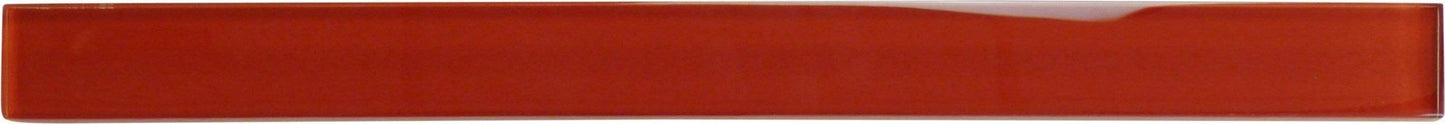 Cherry Red 1" x 12" Glossy Glass Liner Tuscan Glass