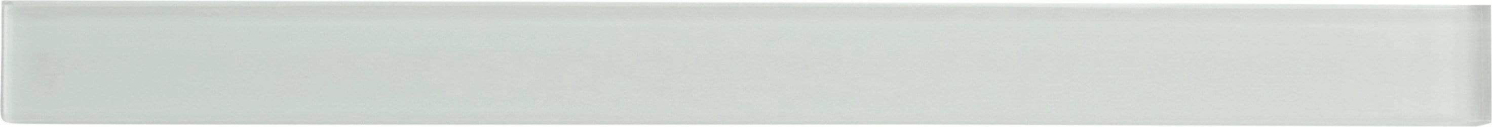 Crystal White 1" x 12" Glossy Glass Liner Tuscan Glass