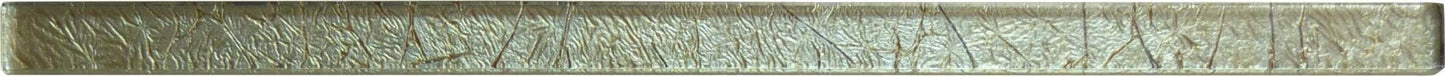 Gold Foiled 5/8" x 12" Glossy Glass Liner Tuscan Glass