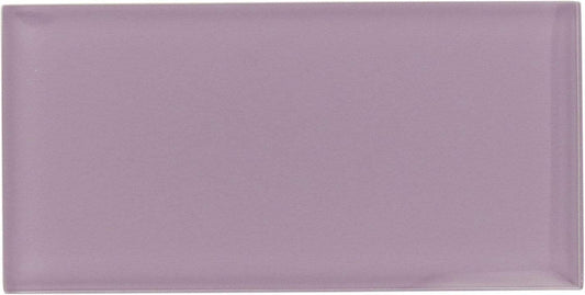 Lilac 3" x 6" Glossy Glass Subway Tile Tuscan Glass