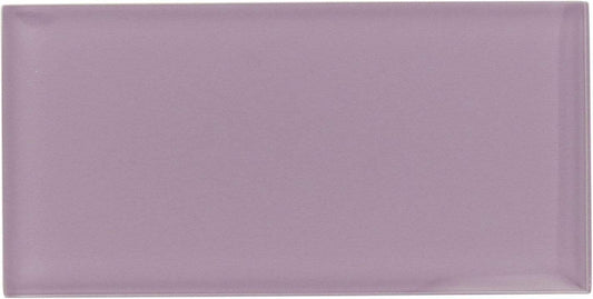 Lilac 3" x 6" Glossy Glass Subway Tile Tuscan Glass