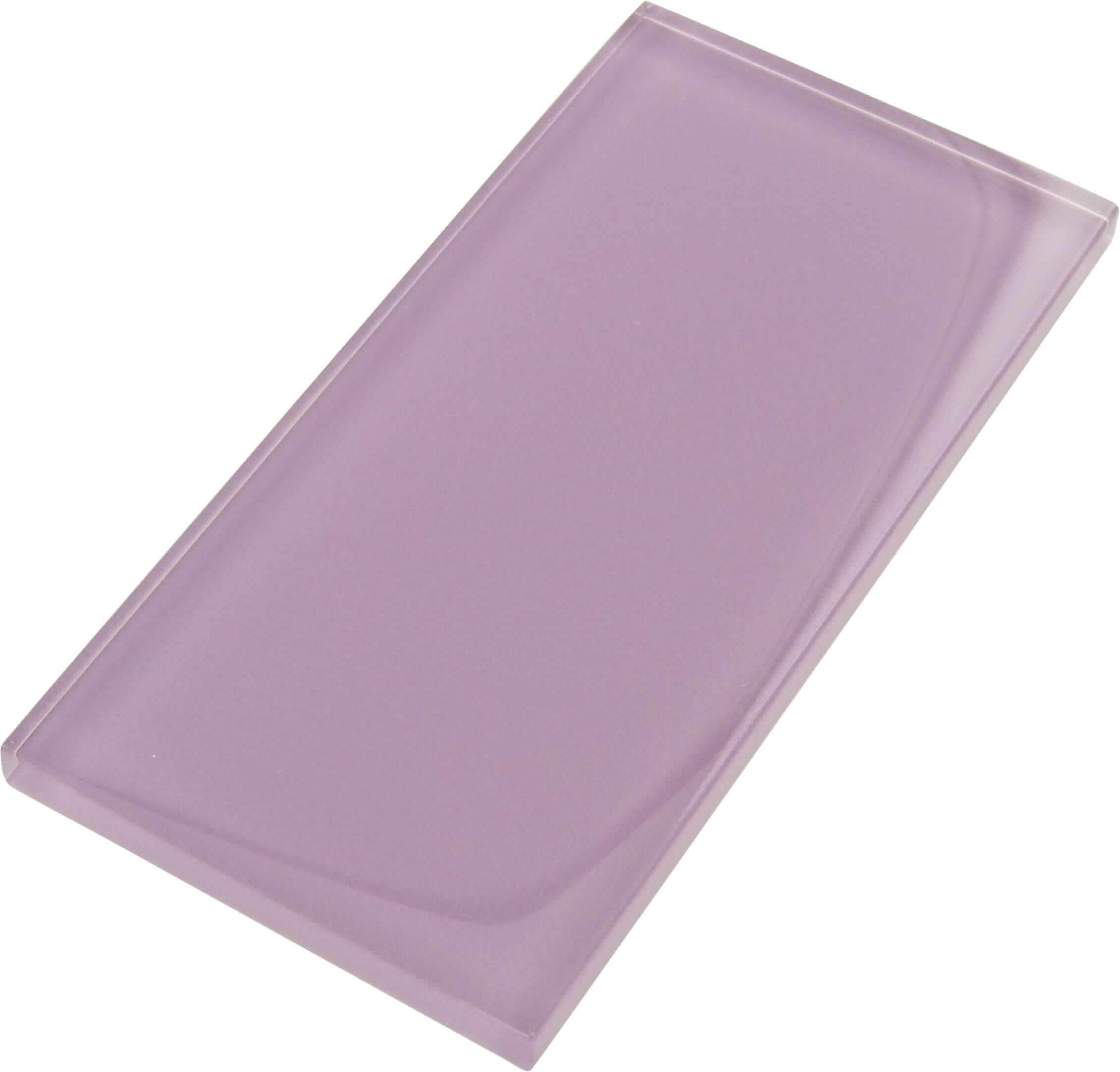 Lilac 3" x 6" Glossy Glass Subway Tile Tuscan Glass