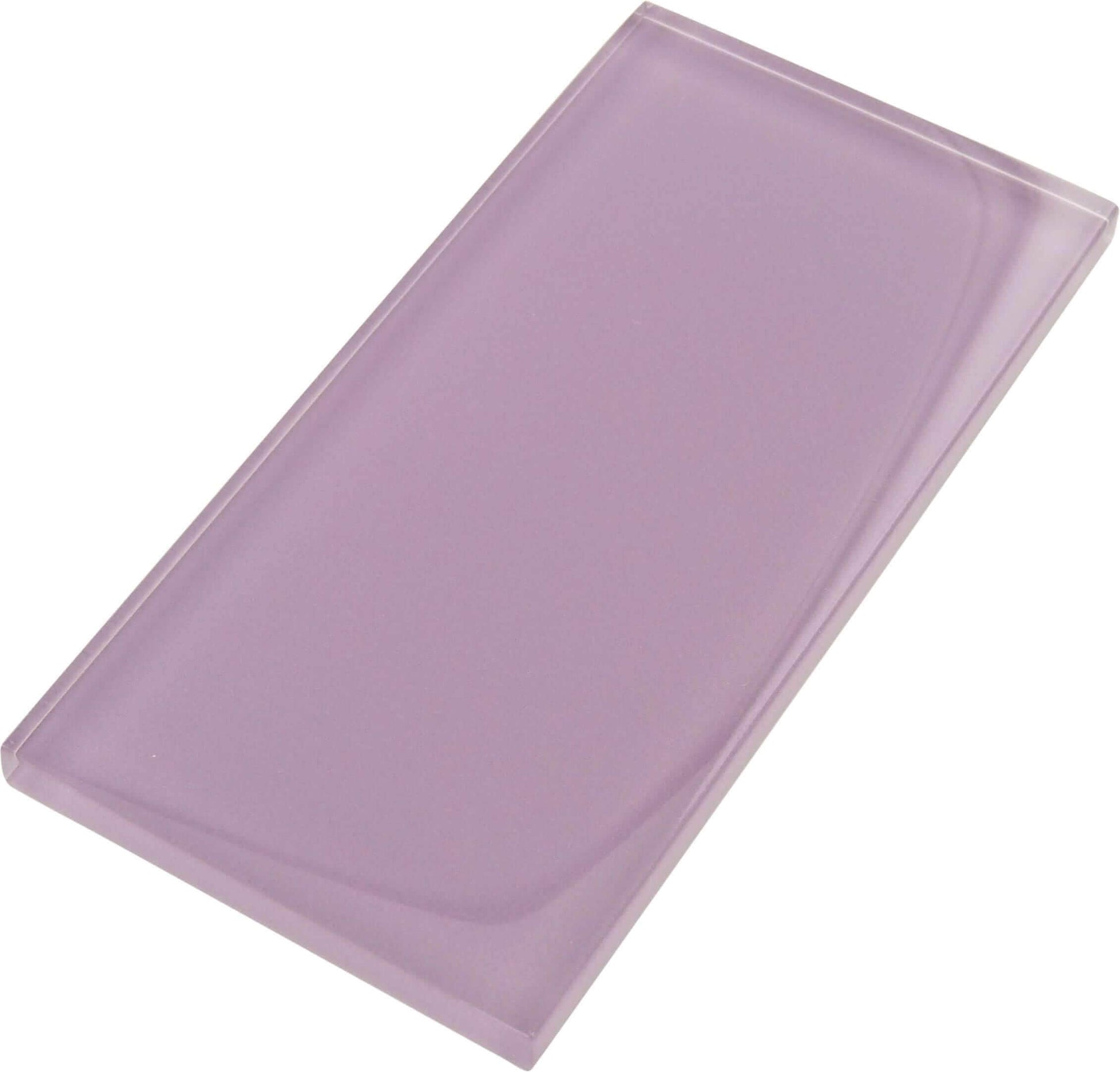 Lilac 3" x 6" Glossy Glass Subway Tile Tuscan Glass