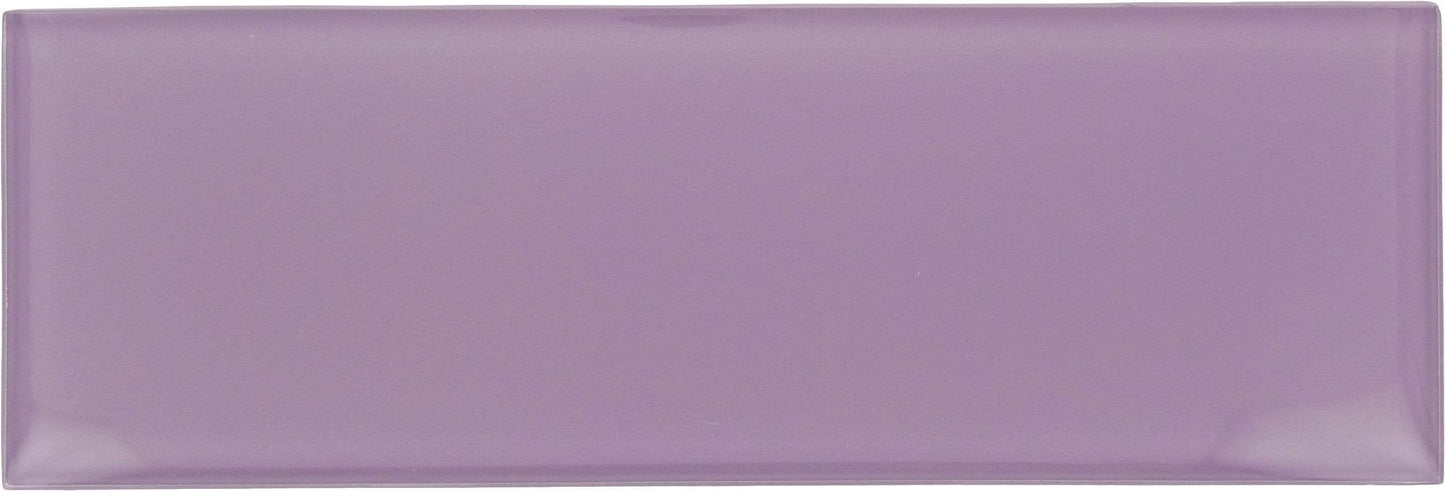 Lilac 4" x 12" Glossy Glass Subway Tile Tuscan Glass