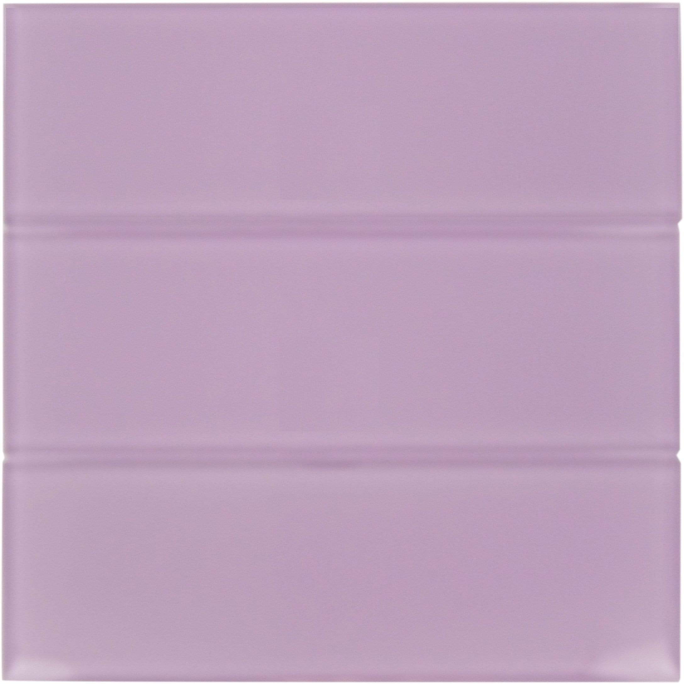 Lilac 4" x 12" Glossy Glass Subway Tile Tuscan Glass