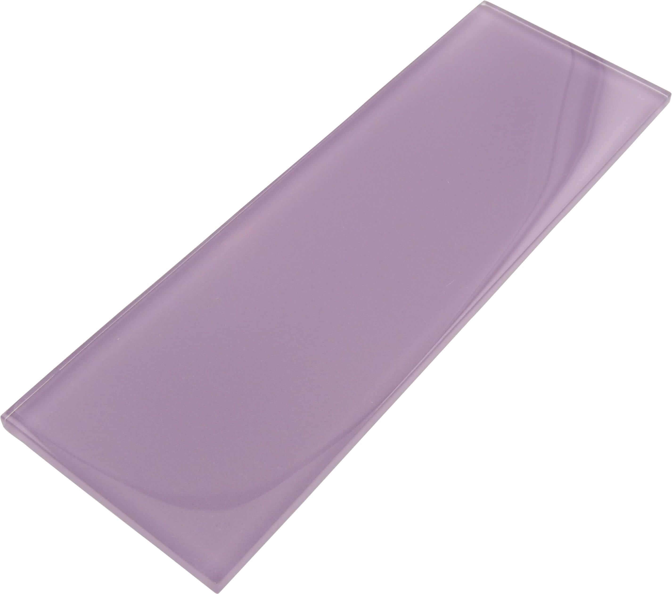 Lilac 4" x 12" Glossy Glass Subway Tile Tuscan Glass