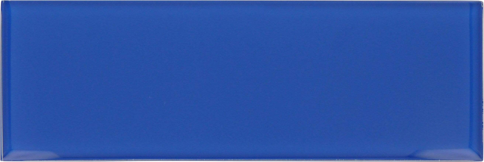 Royal Blue 4" X 12" Gloss Glass Subway Tile Tuscan Glass