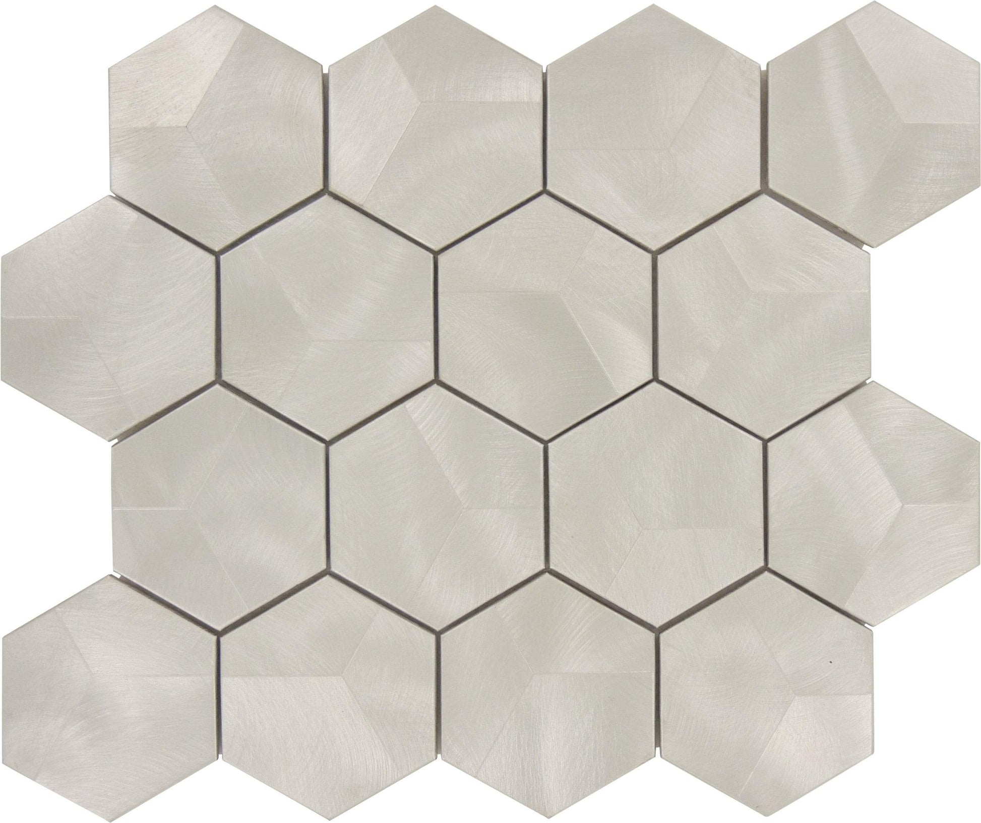 Antonyms Hexagon Aluminum Tile Tuscan Glass