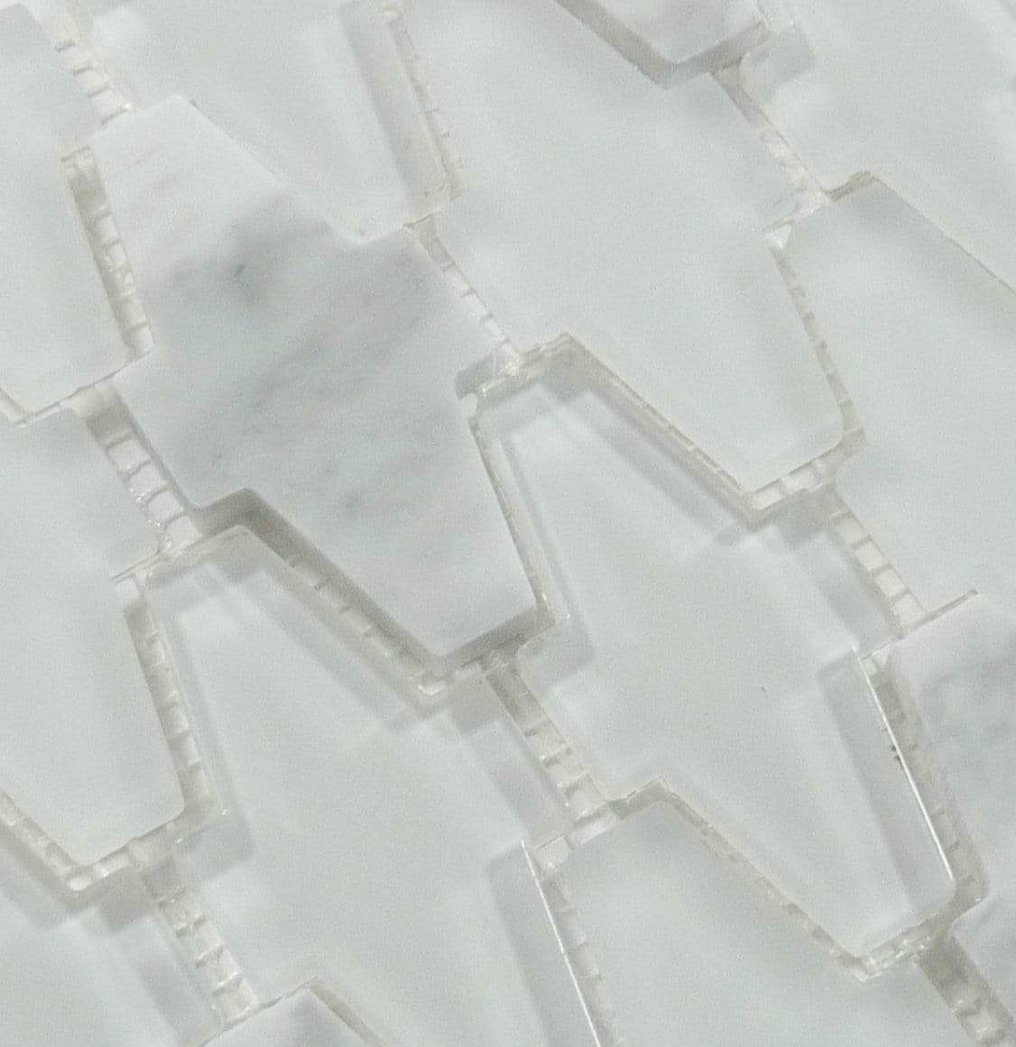 Pure Crossroads Carrara Stone and Glass Tile Tuscan Glass