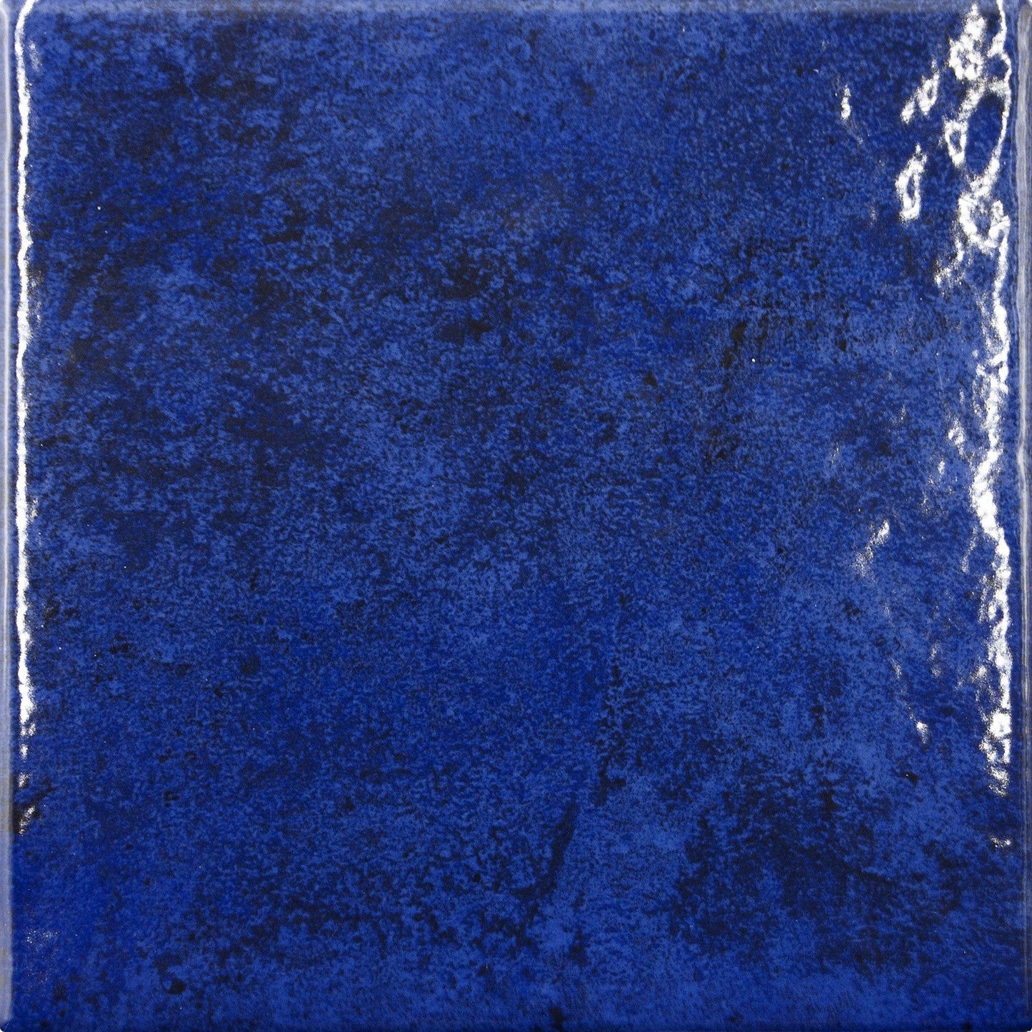 Cobalto Blue 6x6 Glossy Porcelain Tile Universal Glass Designs