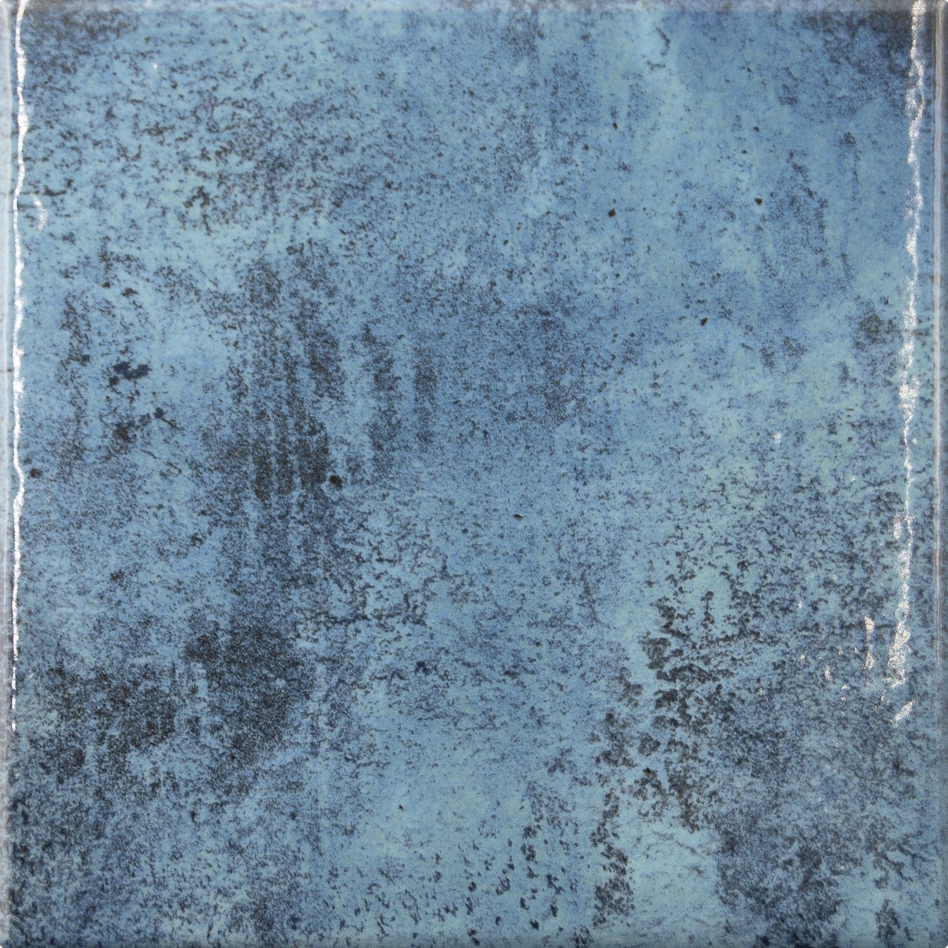 Marino Blue 6x6 Glossy Porcelain Tile Universal Glass Designs