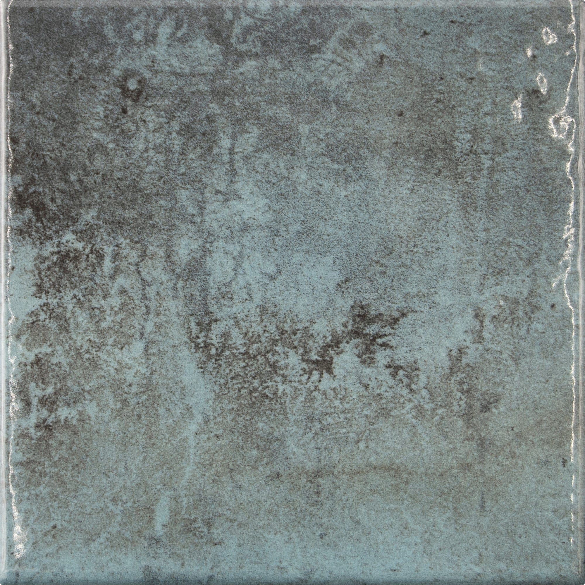 Tiffany Green 6x6 Glossy Porcelain Tile Universal Glass Designs