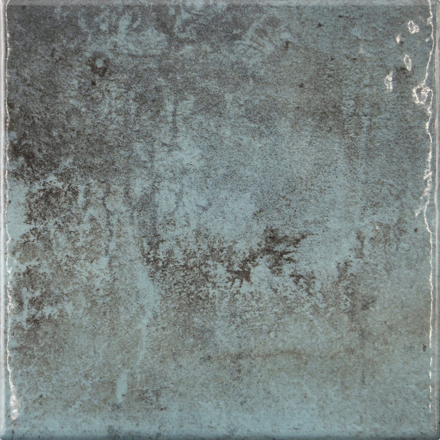 Tiffany Green 6x6 Glossy Porcelain Tile Universal Glass Designs