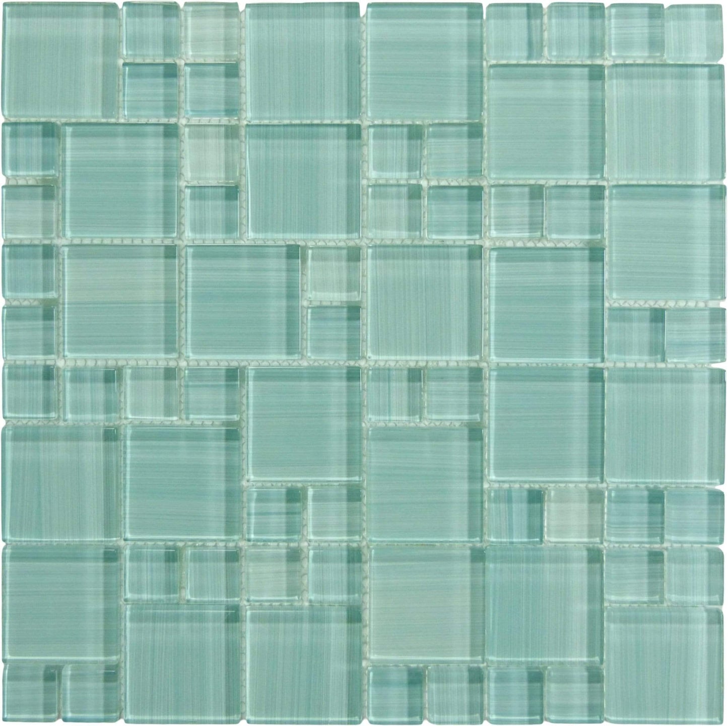 Hawai Turquoise Mix Glossy Glass Pool Tile Universal Glass Designs