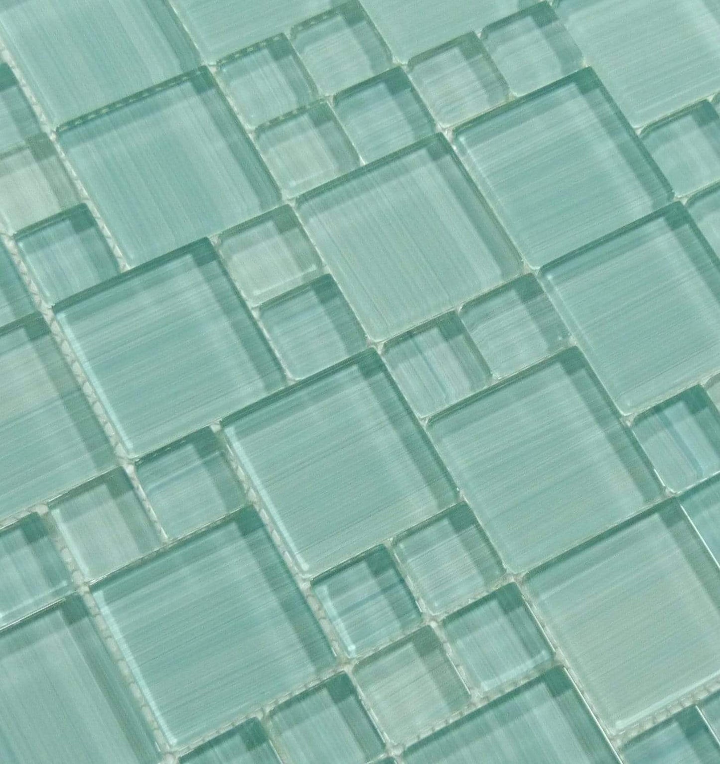 Hawai Turquoise Mix Glossy Glass Pool Tile Universal Glass Designs