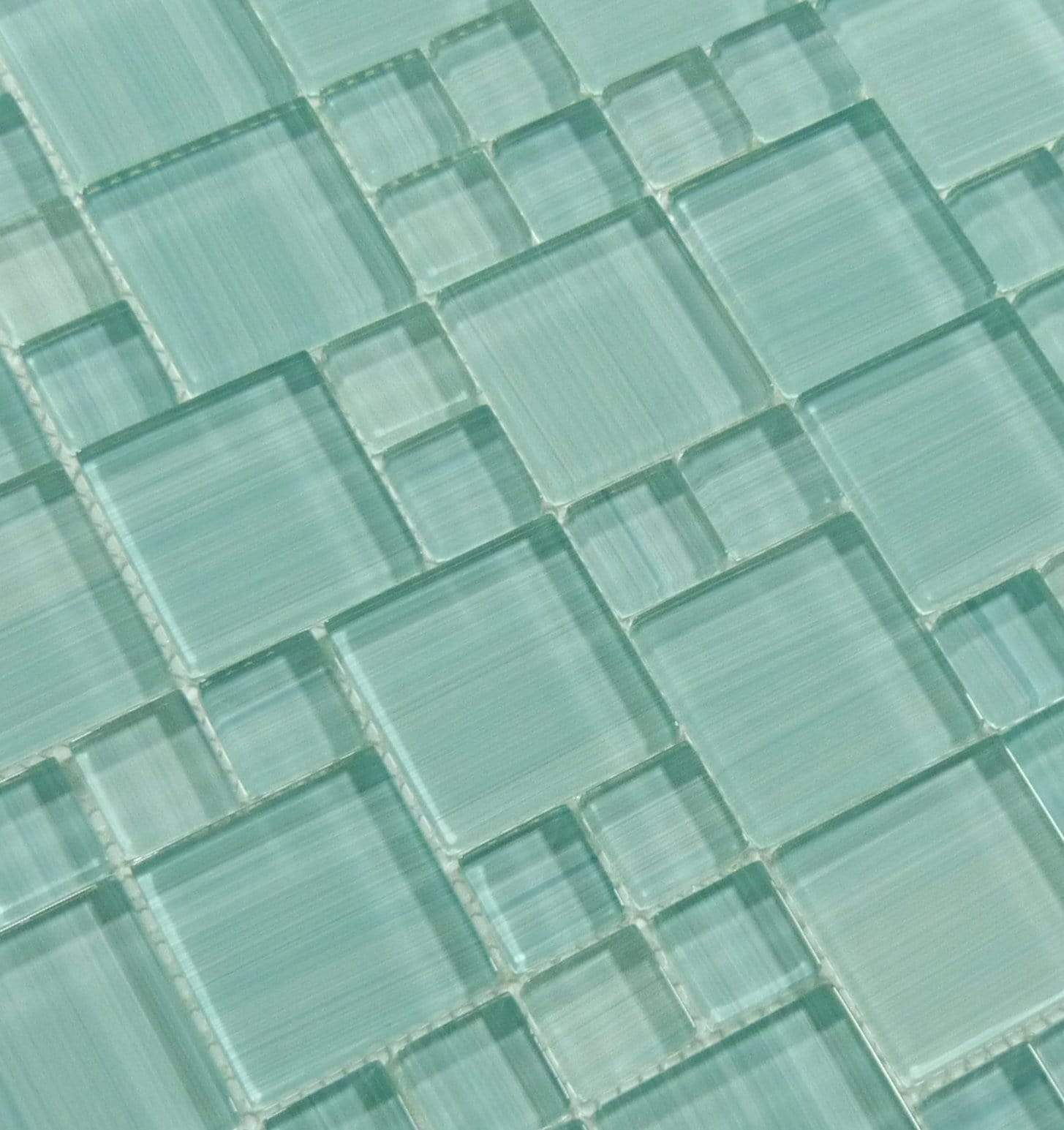 Hawai Turquoise Mix Glossy Glass Pool Tile Universal Glass Designs