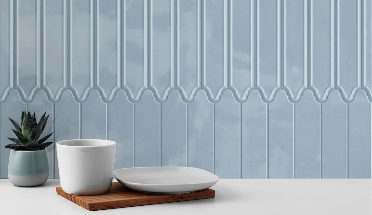 Orleans Delta Blues Lantern Beveled Glossy Ceramic Tile