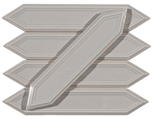 Orleans Armstrong Jazz Picket Beveled Glossy Ceramic Tile
