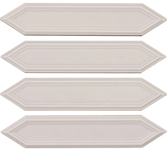 Orleans Big Easy Picket Beveled Glossy Ceramic Tile