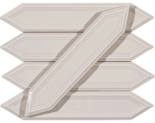 Orleans Big Easy Picket Beveled Glossy Ceramic Tile