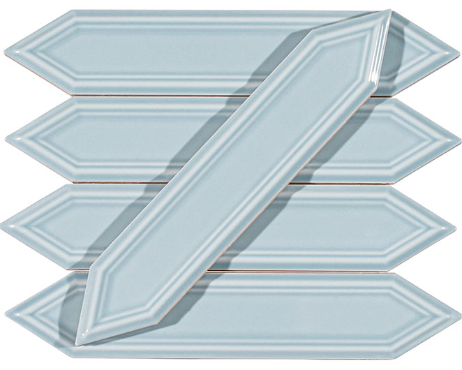 Orleans Delta Blues Picket Beveled Glossy Ceramic Tile