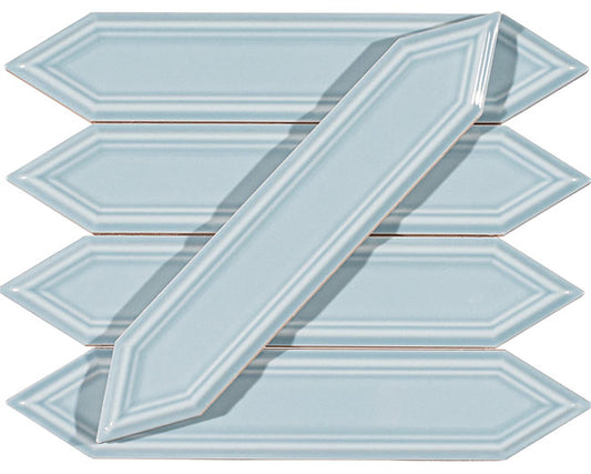 Orleans Delta Blues Picket Beveled Glossy Ceramic Tile