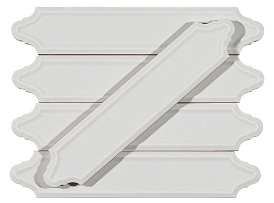 Orleans Lafayette Quarter Lantern Beveled Glossy Ceramic Tile