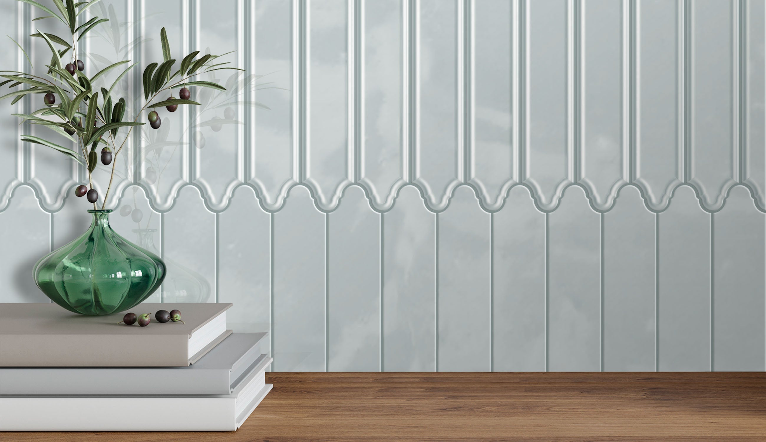 Orleans Lafayette Quarter Lantern Beveled Glossy Ceramic Tile