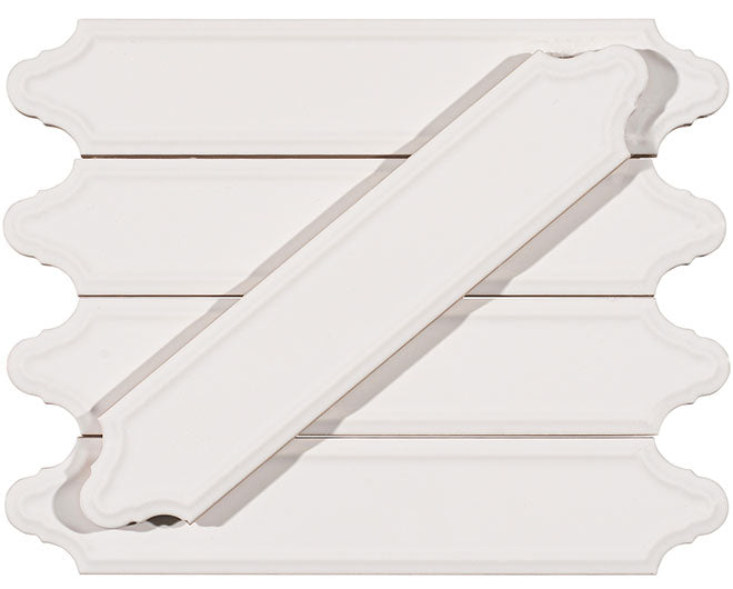 Orleans Kenner Square Lantern Beveled Glossy Ceramic Tile
