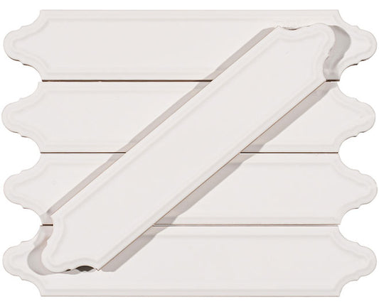 Orleans Kenner Square Lantern Beveled Glossy Ceramic Tile