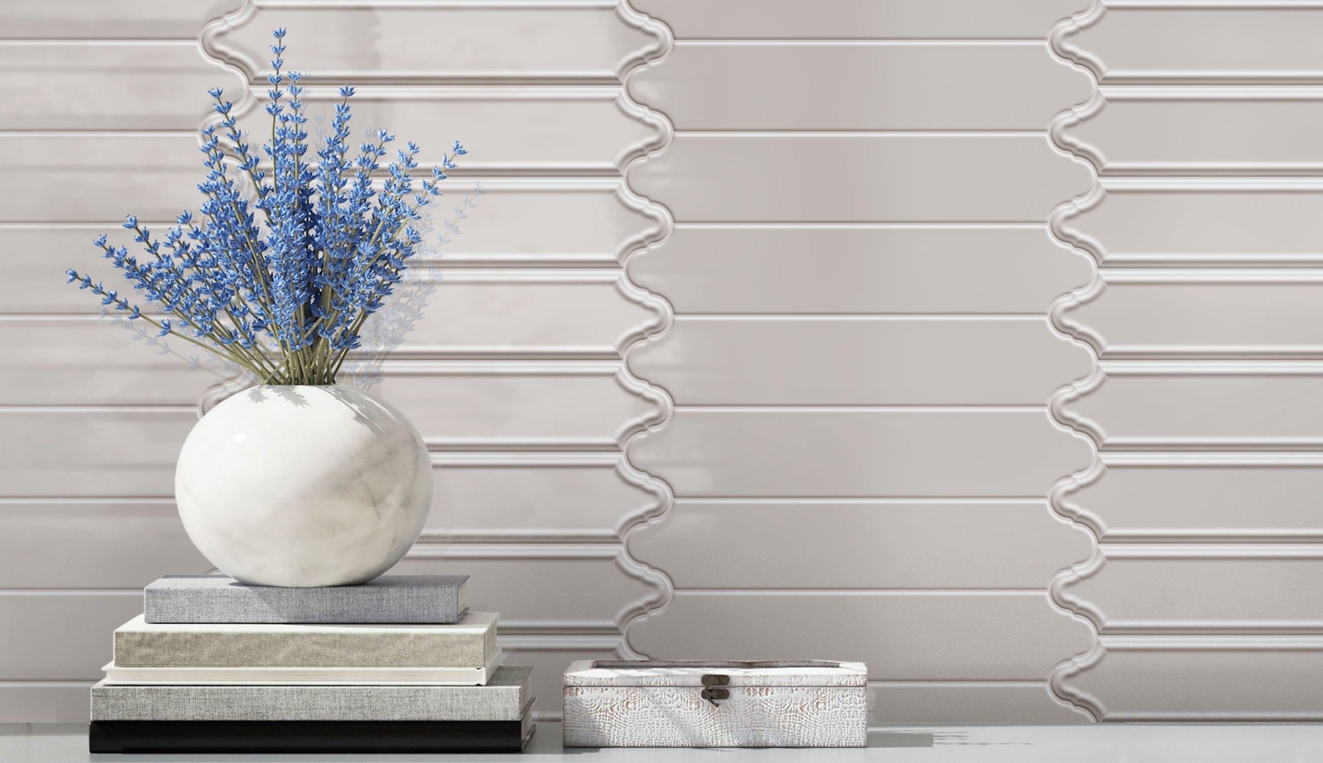 Orleans Big Easy Lantern Beveled Glossy Ceramic Tile